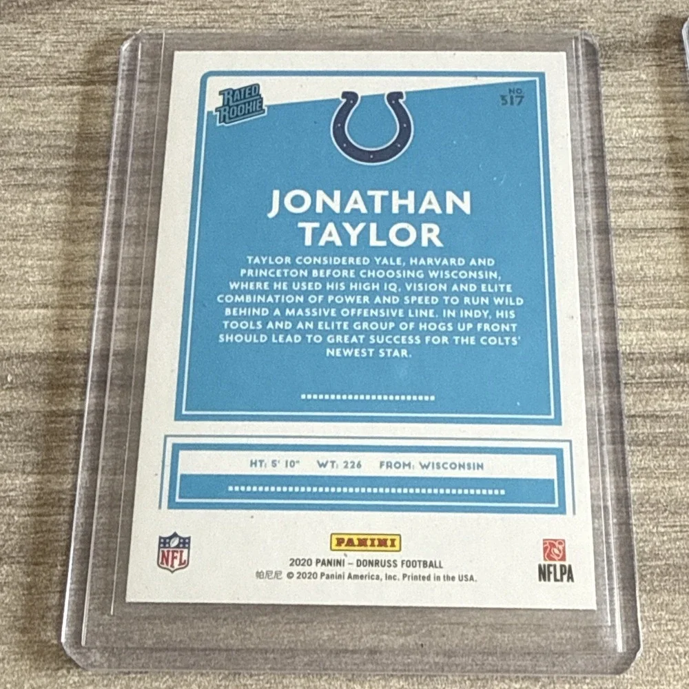 Indianapolis Colts NFL Rookie Card Lot Jonathan Taylor Dwight Freeney Panini